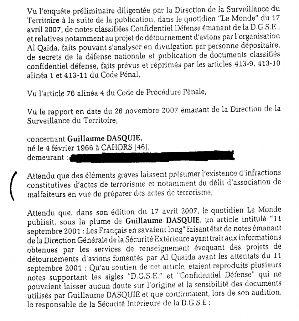 Affaire Dasquié, le juge Trévidic épingle les méthodes des services de sécurité